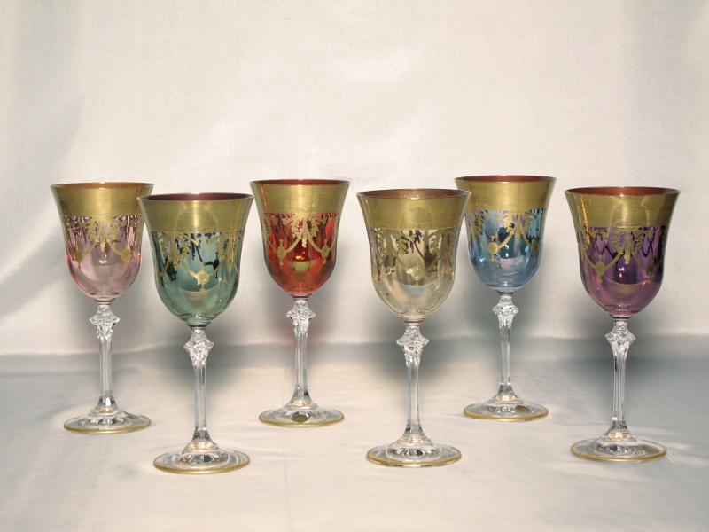 Venetian Medici Collection Water Goblets ( set of 6)
